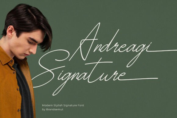 Andreagi Signature: A Premium Script Handwritten Font for Editorial Design