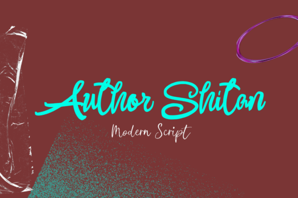 Author Shitan: The Modern Script Font for Business Branding