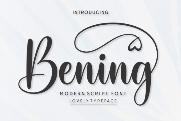 Bening Script Font: Elevate Your Campaign Visuals