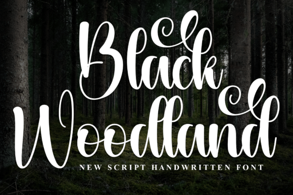 Black Woodland Font Review for Designers