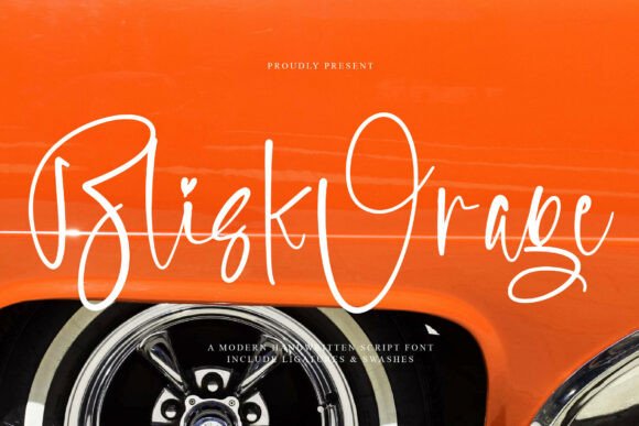 Blisk Orage: The Script Handwritten Font for Campaigns