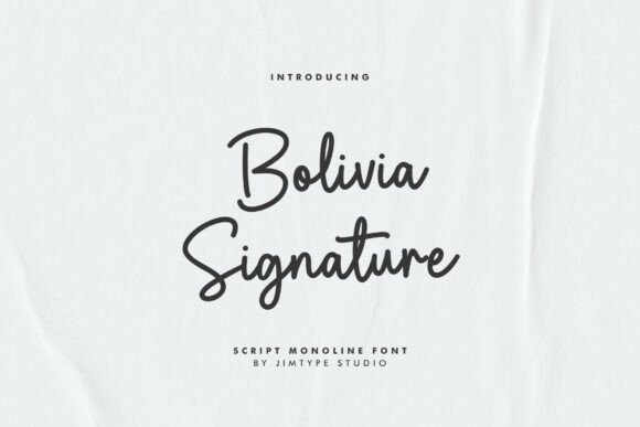 Bolivia Signature Font for Polished Small Business Branding
