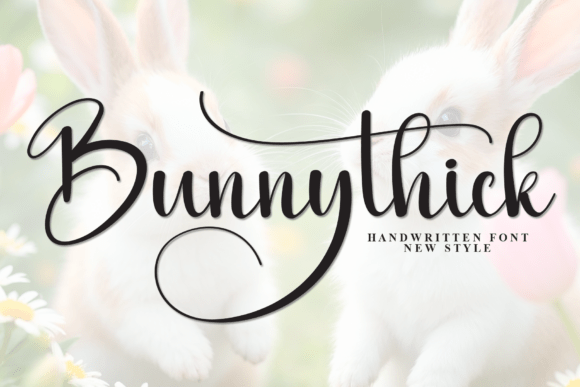 Bunnythick: A Stylish Script Font for Editorial Elegance