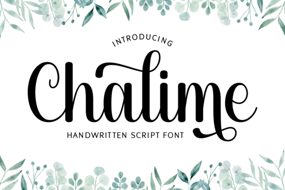 Chalime: A Handwritten Script Font for Makers