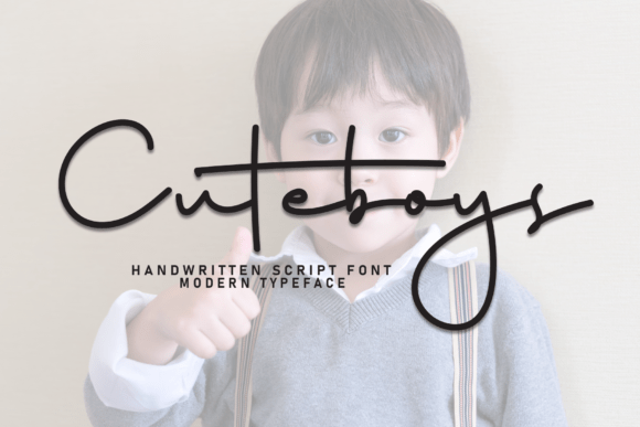 Cuteboys Font: Elegant Script for Digital Branding