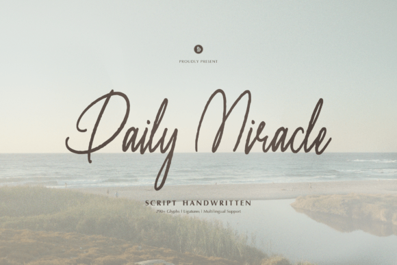 Daily Miracle: A Handwritten Font for Authentic Branding