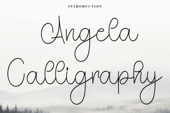 Elevate Editorial Design with Angela Calligraphy Typeface