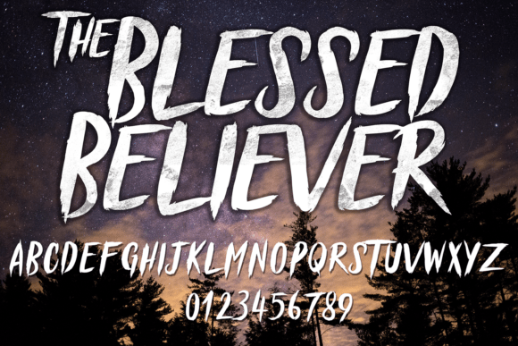 Elevate Your Web Design with the Blessed Believer Typeface