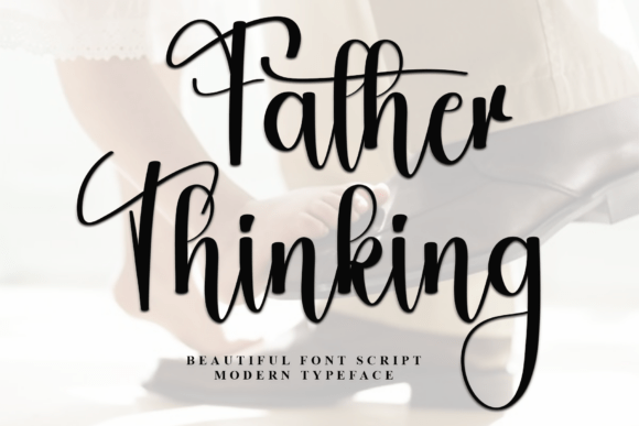 Father Thinking Font for Editorial Design