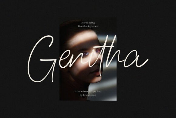 Genitha Typeface for Elegant Editorial Design