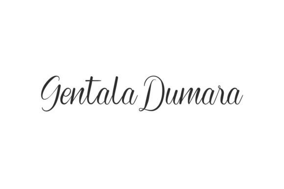 Gentaladumara: A Relaxed Script Typeface for Editorial Design