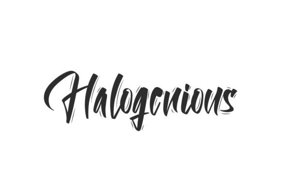 Halogenious Font for Vintage Campaign Design