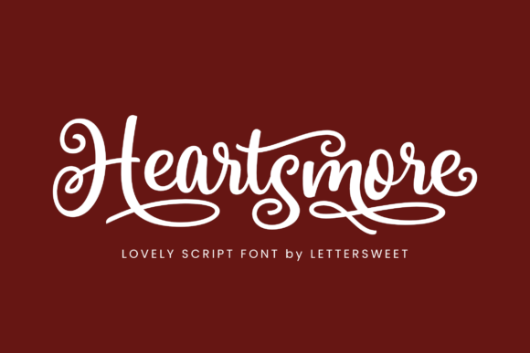 Heartsmore Script Font for Handmade Brands