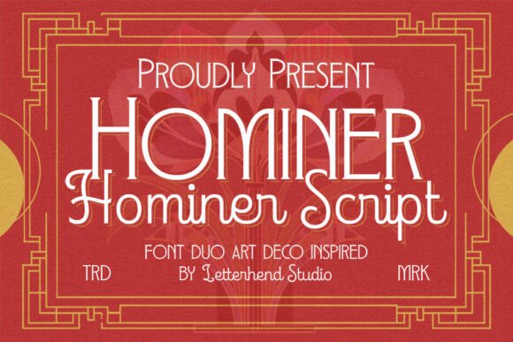 Hominer Font: Art Deco Style for Bold Campaigns