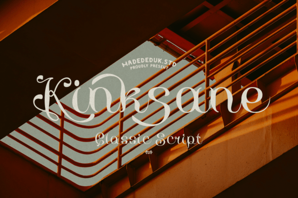 Kinksane: A Curly Script Font for Makers