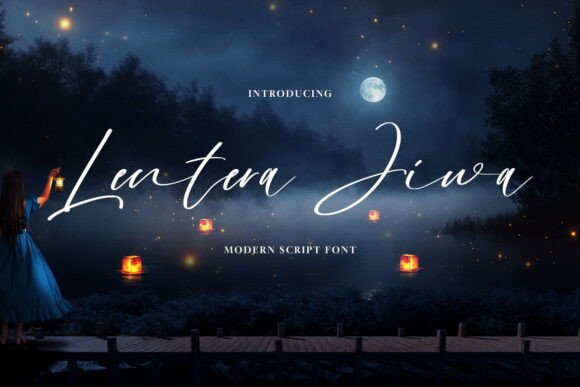 Lentera Jiwa: A Modern Script Font for Web Design