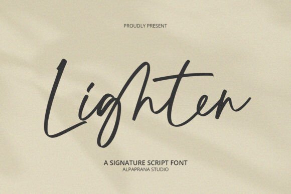 Lighten: A Chic Script Typeface for Modern Editorial Design