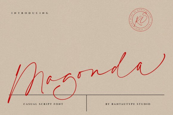 Magonda: A Script Handwritten Font for Editorial Design