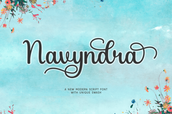 Navyndra Font Review: A Bold Script for Modern Branding