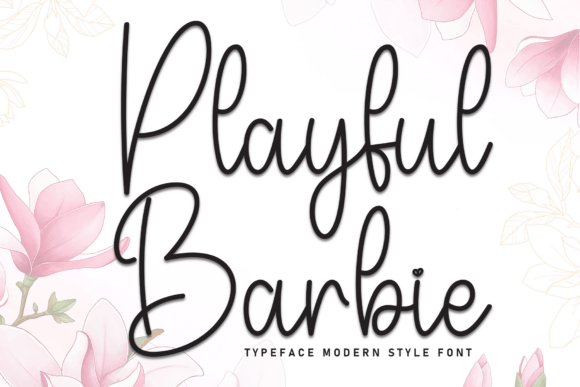 Playful Barbie: A Charming Script Font for Makers