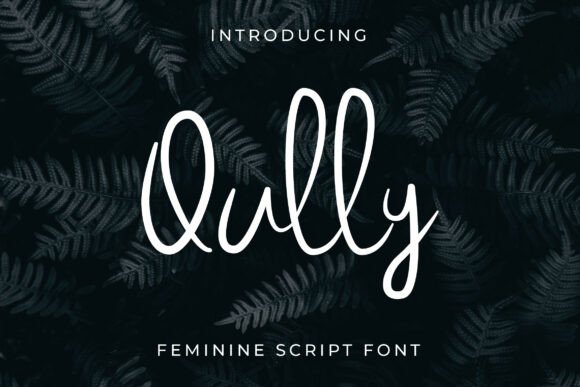 Qully: A Soft Script Font for Elegant Editorial Design