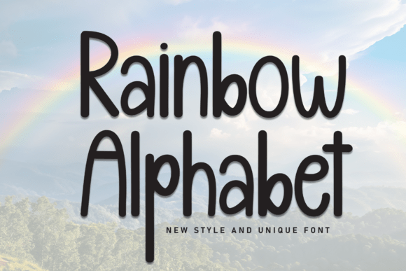 Rainbow Alphabet Typeface for Web Design