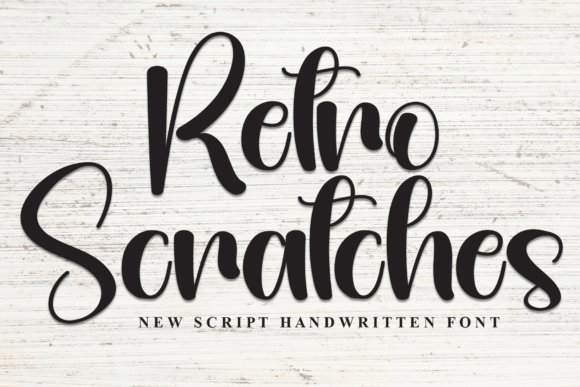 Retro Scratches: A Stylish Script Font for Campaigns