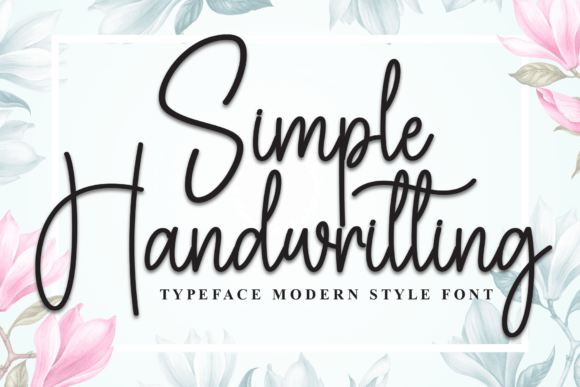 Simple Handwritting: The Perfect Script Font for Makers