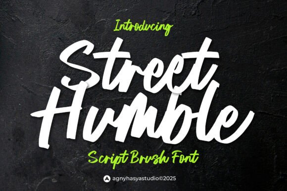 Street Humble: The Ultimate Brush Script Font for Makers