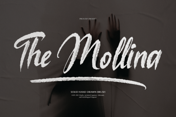 The Mollina Brush Script Font for Crafters