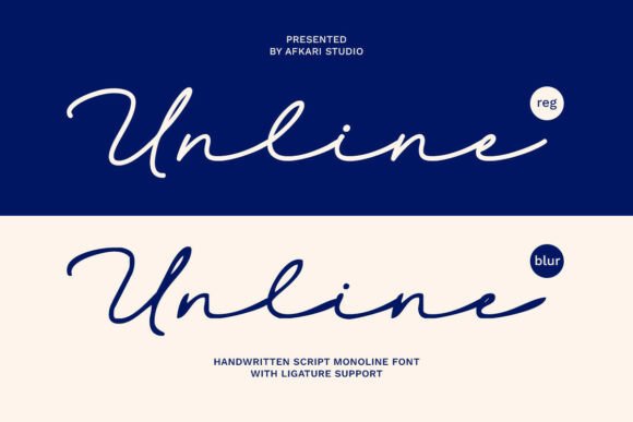 Unline: The Elegant Script Font for Editorial Design