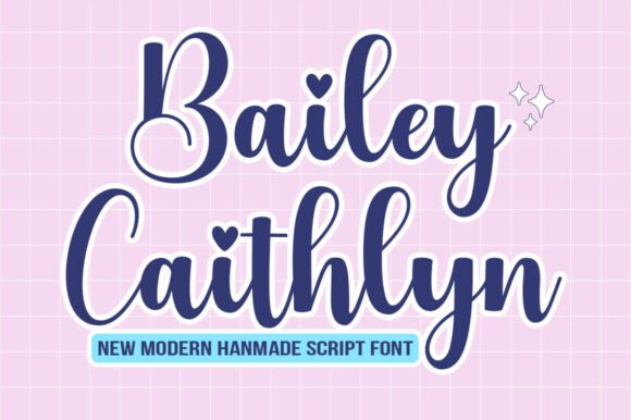 Upgrade Your Brand with Bailey Caithlyn Script Font