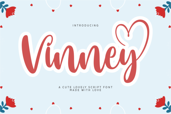 Vinney: The Script Handwritten Font for Love-Themed Design