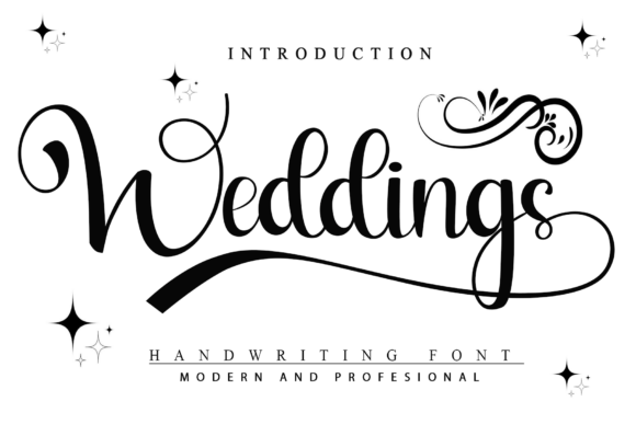 Weddings: An Elegant Script Font for Makers