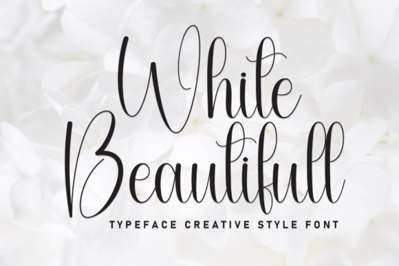 White Beautifull: A Script Font for Elegant Editorial Design